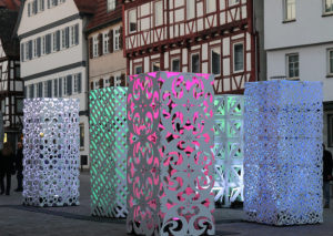 Atomic-Panels bei der 12. Langen Kunstnacht in der Leonberger Altstadt